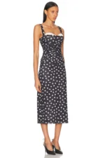 LPA Carla Midi Dress Black (4)