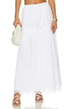 LPA Francesca Eyelet Maxi Skirt (3)
