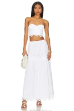 LPA Francesca Eyelet Maxi Skirt (4)
