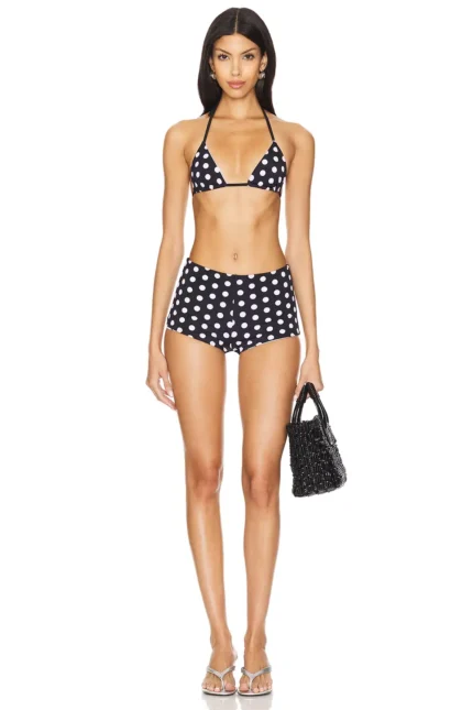 LPA Polka Booty Shorts Bikini Set (1)