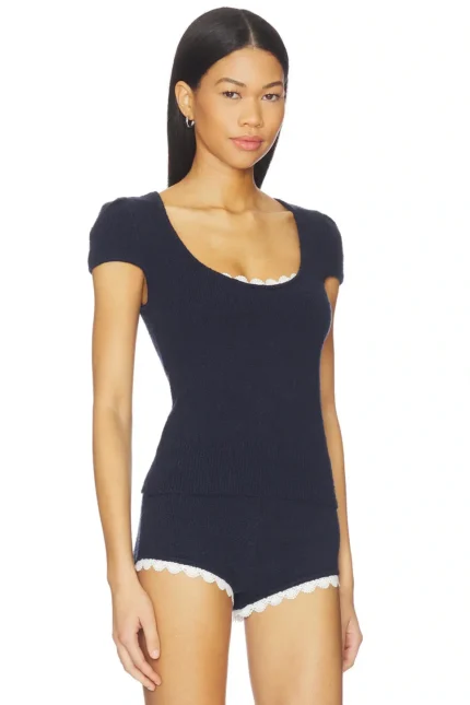 LPA Champaux Lace Trim Top (4)