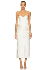 LPA Ilaria Corset Midi Dress (1)