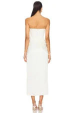 LPA Ilaria Corset Midi Dress (2)
