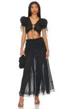 LPA Ophelia Tie Front Top (2)